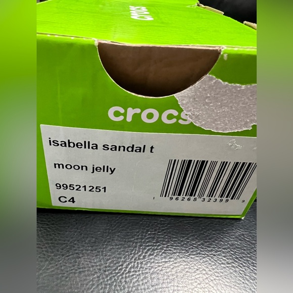 Crocs Isabella Toddler 208444-5Q6 Girls Moon Jelly Sandals Size C4 - Picture 11 of 11